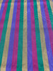 Multi Color Striped Pattern Moiré Fabric By The Yard – Luxurious Silk  For Interior Design & Special Sewing Projects. / 22 inches - 50 cm Width.