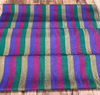 Multi Color Striped Pattern Moiré Fabric By The Yard – Luxurious Silk  For Interior Design & Special Sewing Projects. / 22 inches - 50 cm Width.
