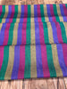 Multi Color Striped Pattern Moiré Fabric By The Yard – Luxurious Silk  For Interior Design & Special Sewing Projects. / 22 inches - 50 cm Width.