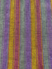 Multi Color Striped Pattern Moiré Fabric By The Yard – Luxurious Silk  For Interior Design & Special Sewing Projects. / 22 inches - 50 cm Width.