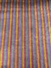 Multi Color Striped Pattern Moiré Fabric By The Yard – Luxurious Silk  For Interior Design & Special Sewing Projects. / 22 inches - 50 cm Width.
