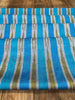 Multi Color Striped Pattern Moiré Fabric By The Yard – Luxurious Silk  For Interior Design & Special Sewing Projects. / 22 inches - 50 cm Width.