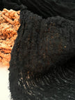 Black Textured Linen Fabric By The Yard Natural Fabrics.