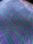 Multi Color Striped Pattern Moiré Fabric By The Yard – Luxurious Silk  For Interior Design & Special Sewing Projects. / 22 inches - 50 cm Width.