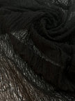 Black Textured Linen Fabric By The Yard Natural Fabrics.