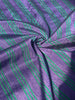 Multi Color Striped Pattern Moiré Fabric By The Yard – Luxurious Silk  For Interior Design & Special Sewing Projects. / 22 inches - 50 cm Width.