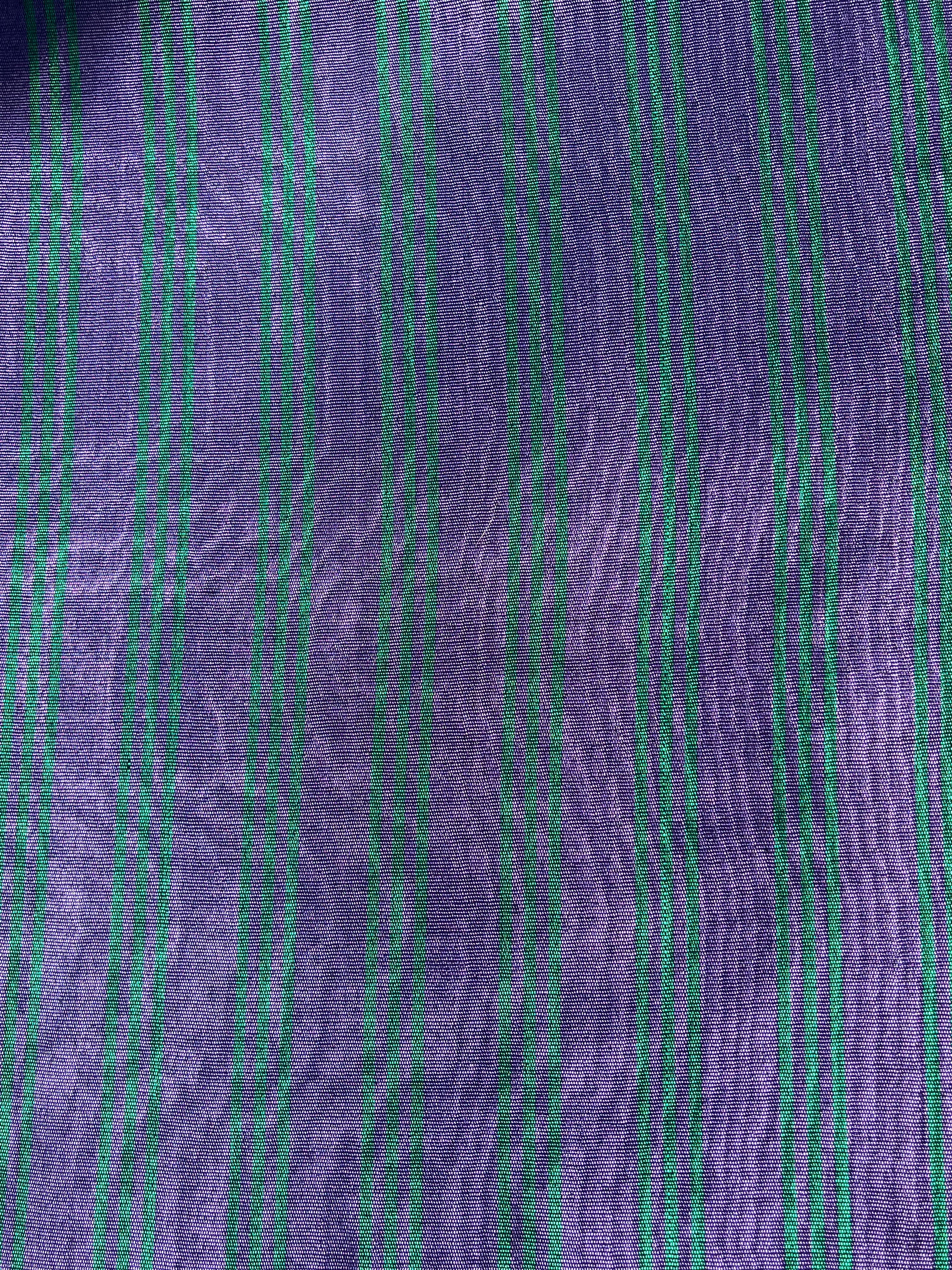 Multi Color Striped Pattern Moiré Fabric By The Yard – Luxurious Silk  For Interior Design & Special Sewing Projects. / 22 inches - 50 cm Width.