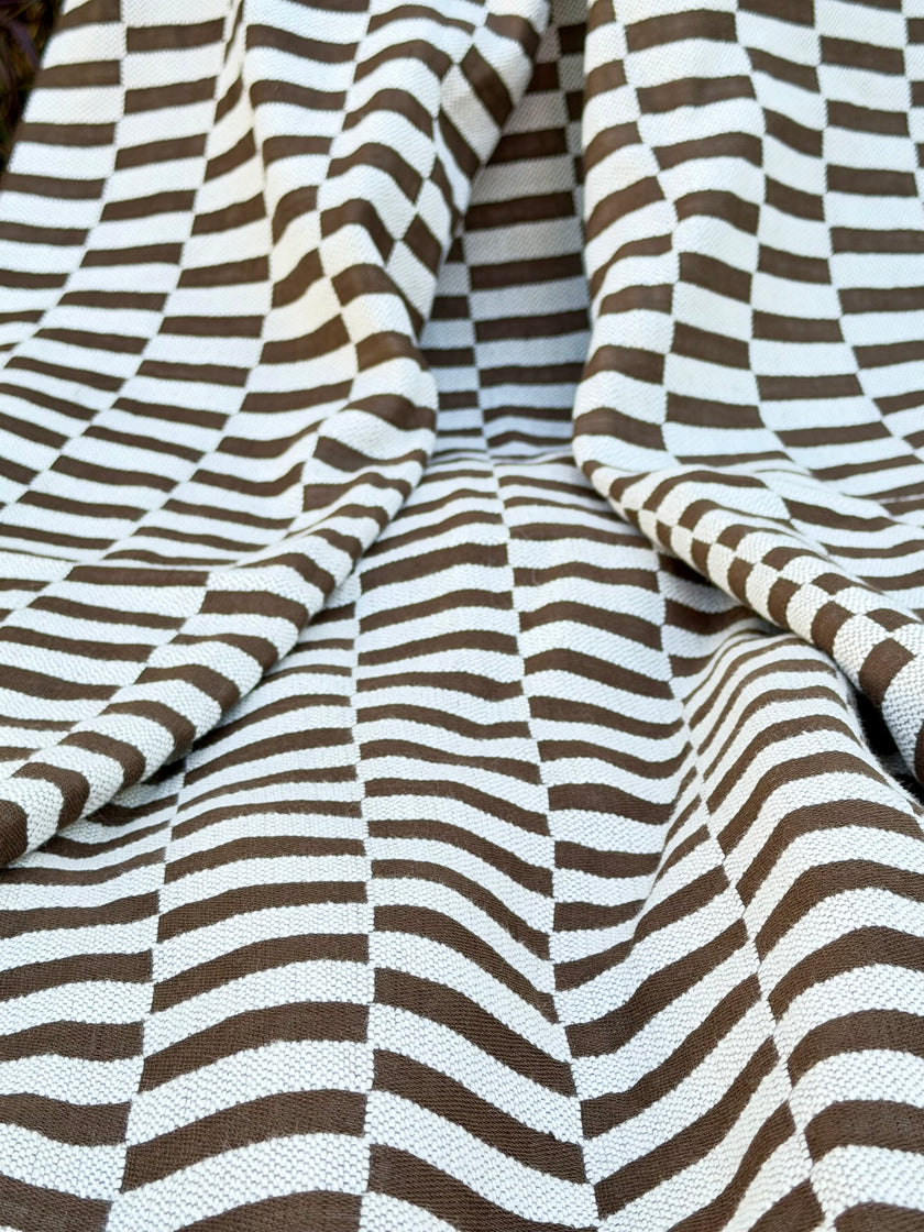 Luxury Double Face Linen Fabric by the Yard | Heavyweight Designer Linen 375 GSM