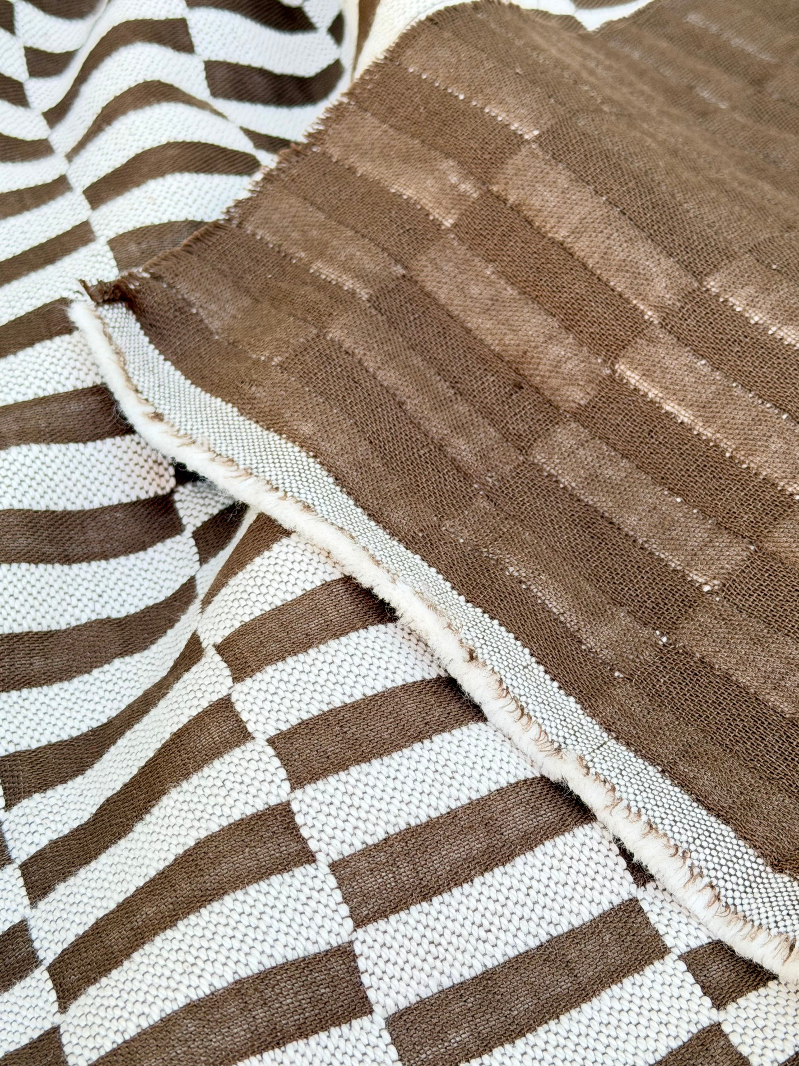 Luxury Double Face Linen Fabric by the Yard | Heavyweight Designer Linen 375 GSM