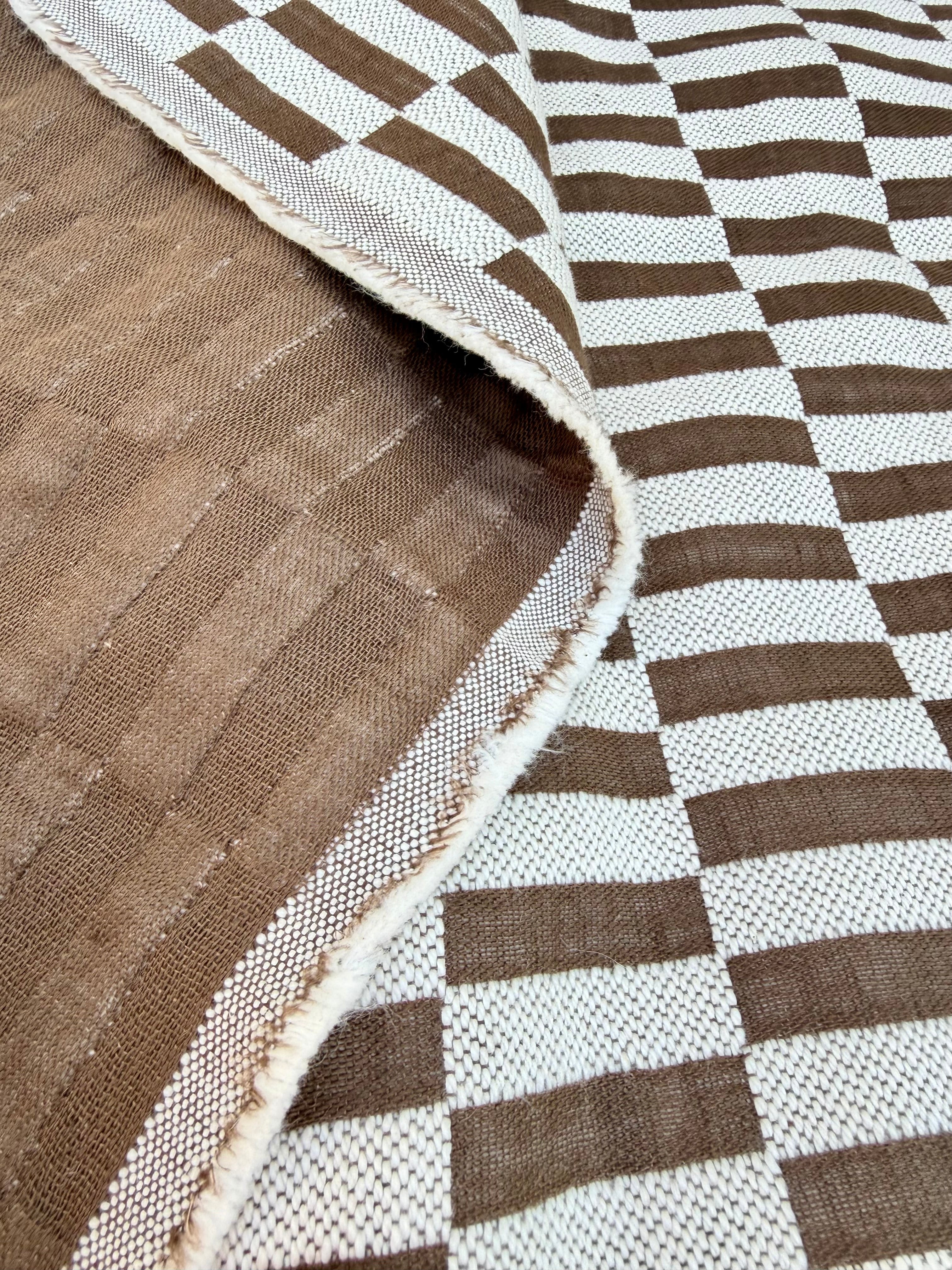 Luxury Double Face Linen Fabric by the Yard | Heavyweight Designer Linen 375 GSM