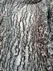 Black White Unique Natural Sheer, Textured Cotton Linen Mix Special Fabrics.