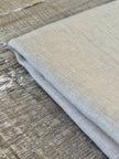 Tissu en coton biologique neutre rayé rouge au mètre, tissu froissé avec rayures épingles, large largeur.
