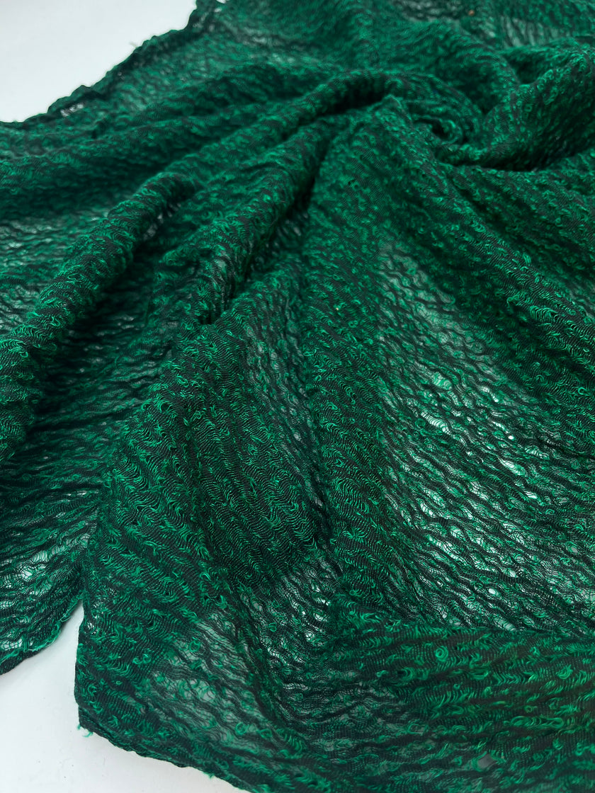 Metre Kare Yeşil Keten Kumaş, Organik Pamuklu Kumaş, Dokulu El Dokuma Yarı Şeffaf Doğal Kumaşlar.