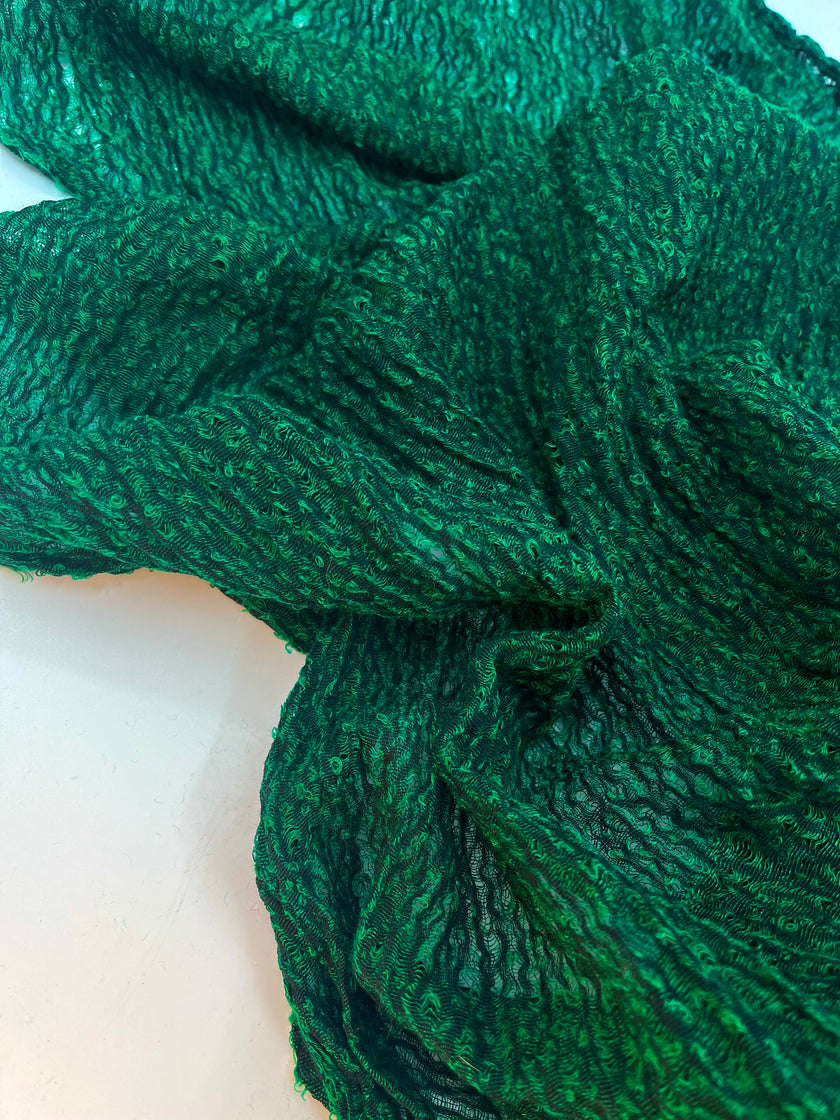 Metre Kare Yeşil Keten Kumaş, Organik Pamuklu Kumaş, Dokulu El Dokuma Yarı Şeffaf Doğal Kumaşlar.