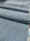Light Blue Silk Moire Fabric By The Meter.
