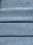 Light Blue Silk Moire Fabric By The Meter.