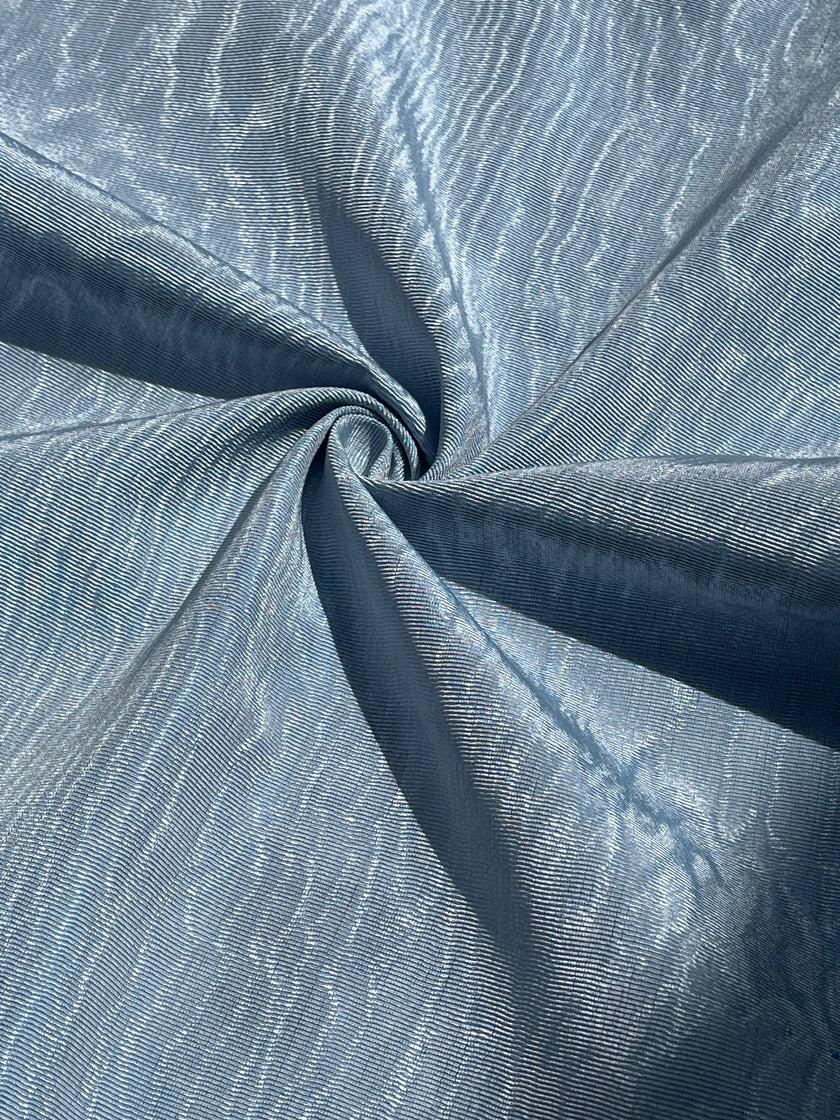 Tapisserie d'ameublement luxueuse en soie bleue pour tête de lit ottomane, tissus d'intérieur pour textiles de maison : housses d'oreiller, motifs inspirés du kimono, motifs en filigrane.