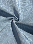 Light Blue Silk Moire Fabric By The Meter.