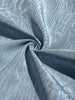 Light Blue Silk Moire Fabric By The Meter.