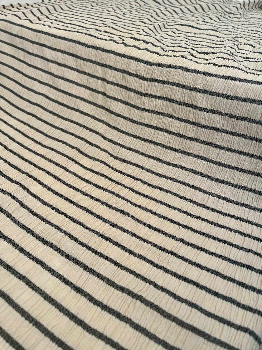 Ağartılmamış Nötr Fildişi Rengi Buruşuk Tül Kumaş, Sile Kumaş. Sile Kumaş.