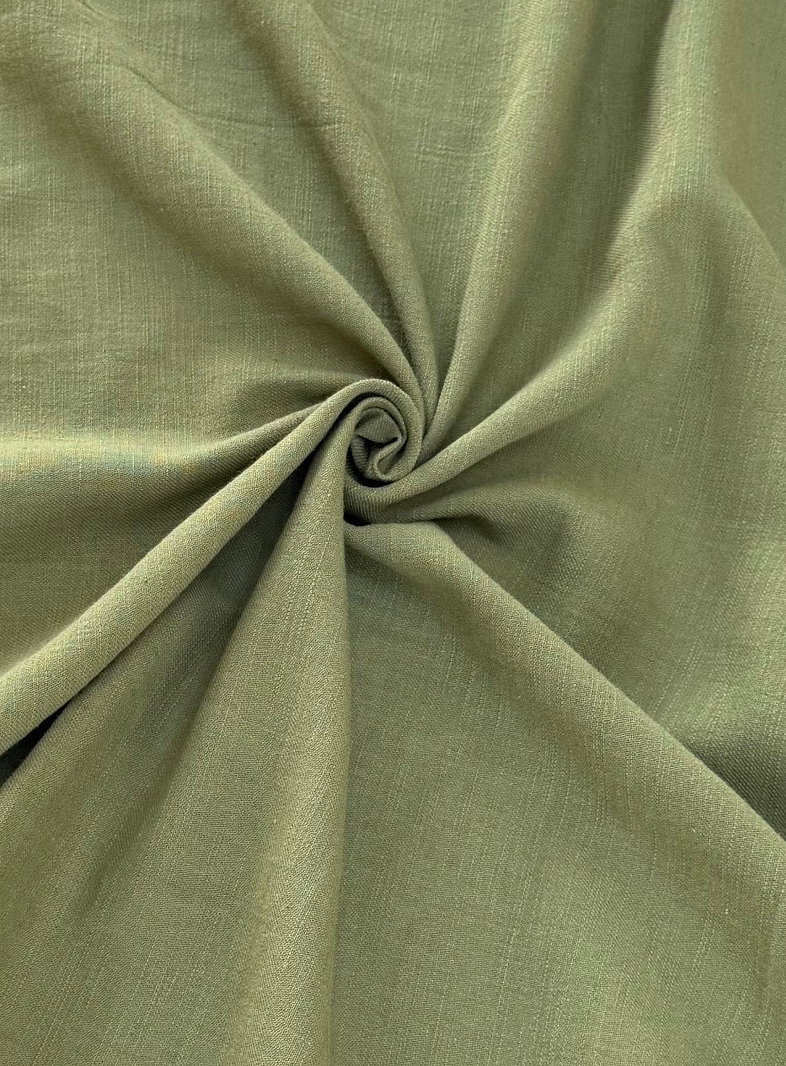Washed Linen Cotton Fabric by the Yard – Lightweight 50% Linen 50% Cotton Fabric | 145 cm Wide | 6 Natural Colors