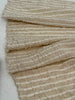 Tissus en lin de soie rayés et texturés pour un style inspiré de la nature, qualité unique pour les robes d'été kimono et les tenues de nouveau-né | Non blanchi.