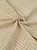 Tissus en lin de soie rayés et texturés pour un style inspiré de la nature, qualité unique pour les robes d'été kimono et les tenues de nouveau-né | Non blanchi.