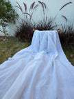 Washed Linen Cotton Fabric by the Yard – Lightweight 50% Linen 50% Cotton Fabric | 145 cm Wide | 6 Natural Colors