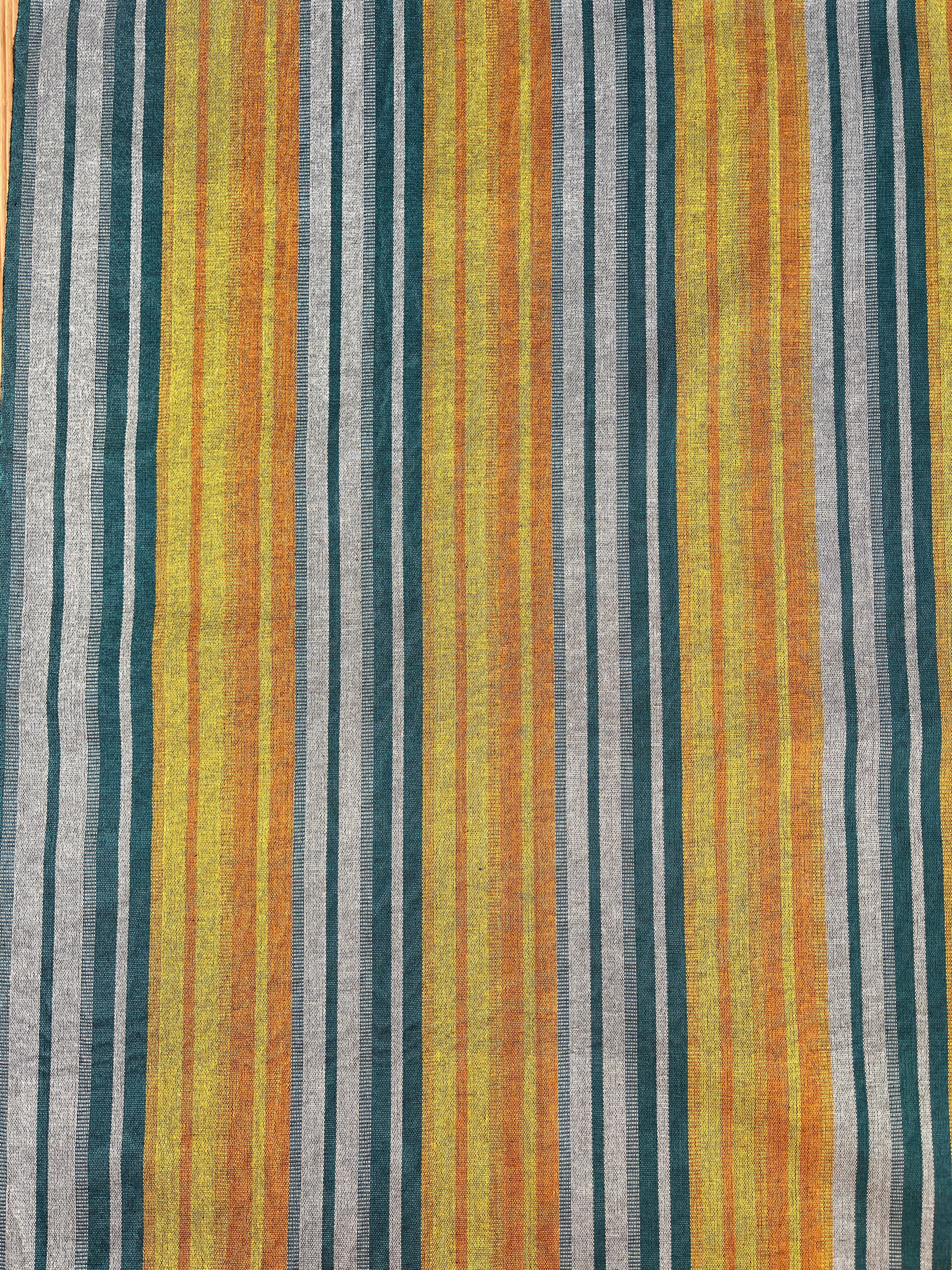 Multi Color Striped Pattern Moiré Fabric By The Yard.