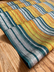Multi Color Striped Pattern Moiré Fabric By The Yard.