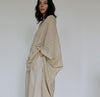 Camel Unique Natural Sheer, Textured Cotton Linen Mix Special Fabrics.