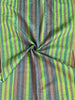 Multi Color Striped Pattern Moiré Fabric By The Yard.
