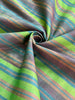 Multi Color Striped Pattern Moiré Fabric By The Yard.