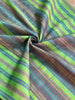 Multi Color Striped Pattern Moiré Fabric By The Yard.