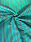 Multi Color Striped Pattern Moiré Fabric By The Yard.