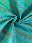 Multi Color Striped Pattern Moiré Fabric By The Yard.