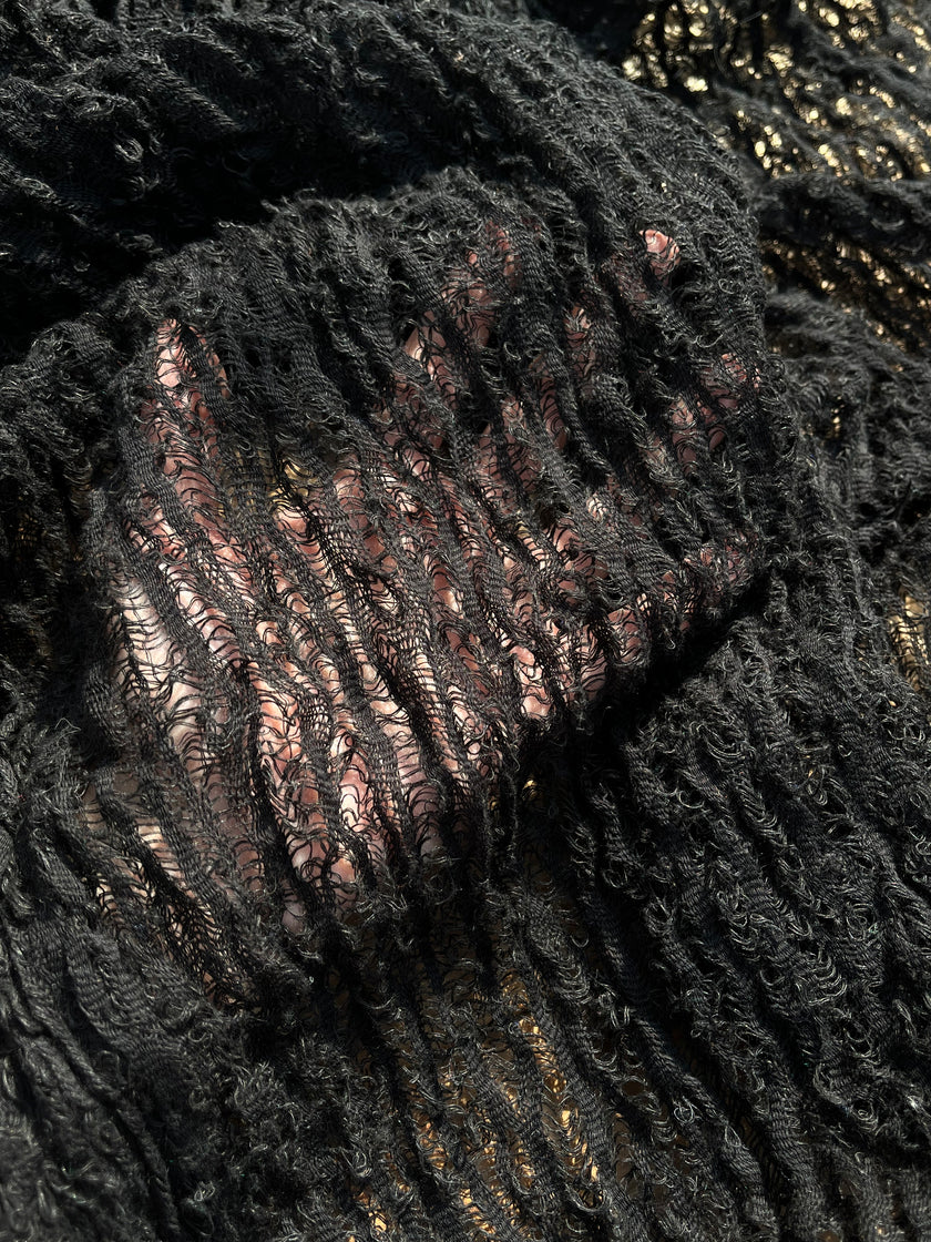 Metre Kare Siyah Keten Kumaş, Organik Pamuklu Kumaş, Dokulu El Dokuma Yarı Şeffaf Doğal Kumaşlar.