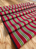 Multi Color Striped Pattern Moiré Fabric By The Yard.