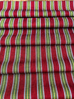 Multi Color Striped Pattern Moiré Fabric By The Yard.