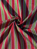 Multi Color Striped Pattern Moiré Fabric By The Yard.
