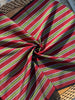 Multi Color Striped Pattern Moiré Fabric By The Yard.