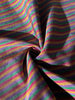 Multi Color Striped Pattern Moiré Fabric By The Yard.
