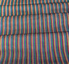 Multi Color Striped Pattern Moiré Fabric By The Yard.