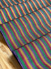Multi Color Striped Pattern Moiré Fabric By The Yard.