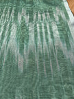 Green Ikat Silk Moire Home Textile Interior Fabrics, Watermark Pattern.