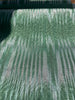 Green Ikat Silk Moire Home Textile Interior Fabrics, Watermark Pattern.
