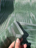 Green Ikat Silk Moire Home Textile Interior Fabrics, Watermark Pattern.