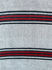 Antique Grain Sack Fabric by the Meter | Vintage 1960s Turkish 100% Cotton Hazelnut & Wheat Sack Textile | Rustic Stripe Farmhouse Runner