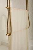 Ivory White Textured Linen Fabric By The Yard Natural Fabrics.