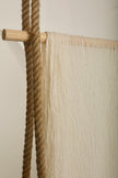 Ivory White Textured Linen Fabric By The Yard Natural Fabrics.